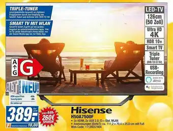 HEM Expert Hisense H50a7500f Angebot