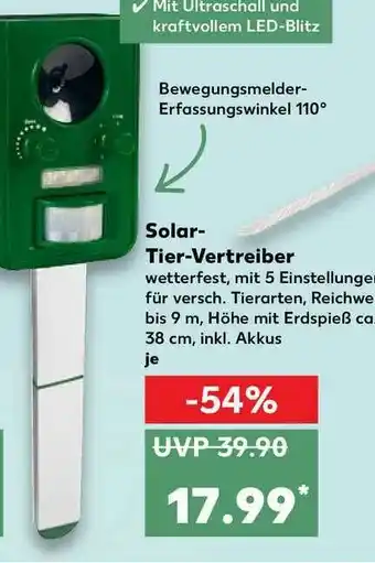 Kaufland Solar-tier-vertreiber Angebot