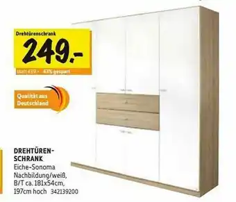 SCONTO Drehtüren Schrank Angebot