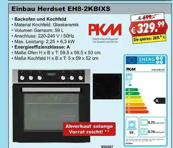 Stabilo Fachmarkt Einbau Herdset Eh8-2kbixs Pkm Angebot