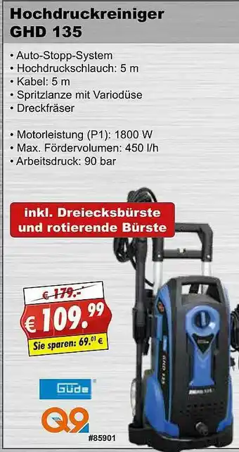 Stabilo Fachmarkt Hochdruckreiniger Ghd135 Angebot