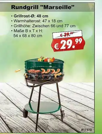 Stabilo Fachmarkt Rundgrill „marseille” Angebot