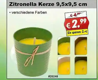 Stabilo Fachmarkt Zitronella Kerze Angebot