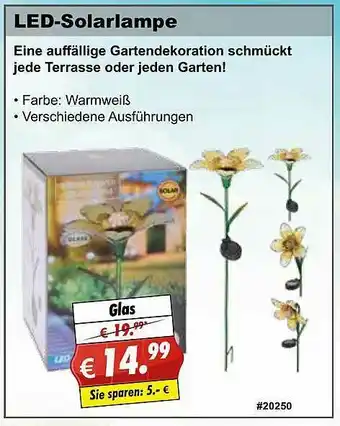 Stabilo Fachmarkt Led-solarlampe Angebot