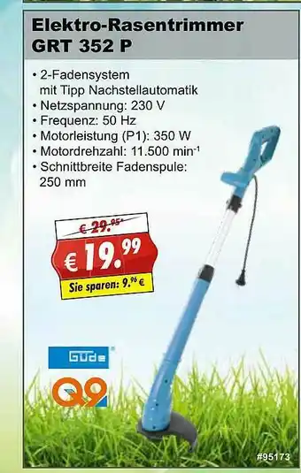 Stabilo Fachmarkt Elektro-rasentrimmer Grt352p Güde Angebot