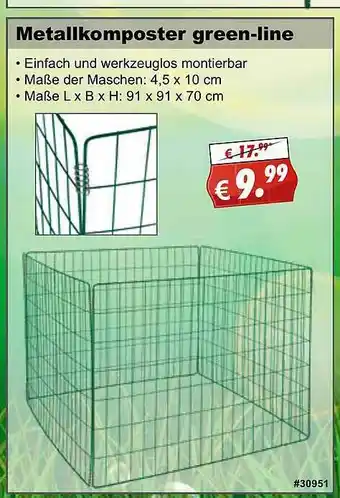 Stabilo Fachmarkt Metallkomposter Green-line Angebot