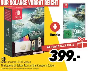 MEDIMAX NINTENDO SWITCH Konsole OLED Modell The Legend of Zelda: Tears of the Kingdom Edition Angebot