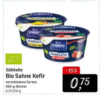 KONSUM Söbbeke Bio Sahne Kefir Angebot