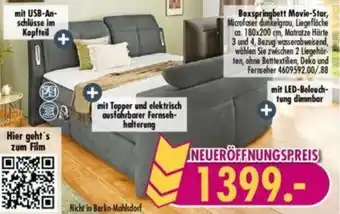 Möbel Boss Boxspringbett Movie-Star Angebot