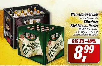 Simmel Wernesgrüner Bier Oder Köstritzer Edel Pils Oder Radler Angebot