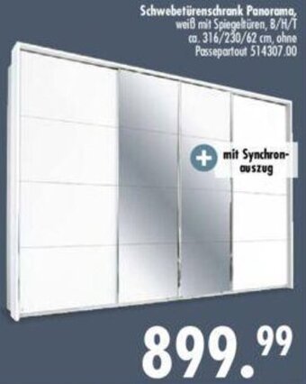 Möbel Boss Schwebetürenschrank Panorama Angebot