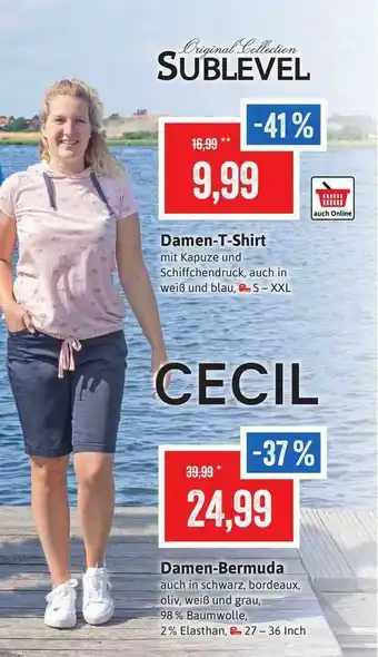 Stolz Sublevel Damen-t-shirt Oder Cecil Damen-bermuda Angebot