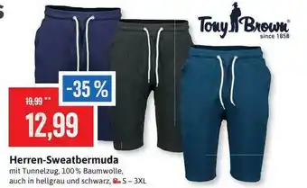 Stolz Tony Brown Herren-sweatbermuda Angebot