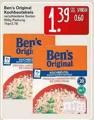 WEZ Ben's Original Kochbeutelreis Angebot