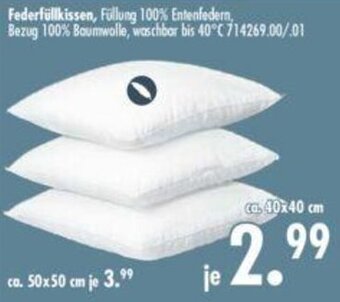 Möbel Boss Federfüllkissen Angebot