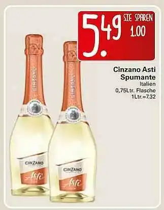 WEZ Cinzano Asti Spumante Angebot