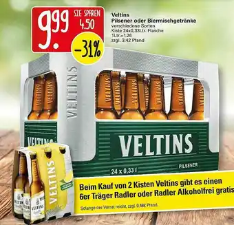 WEZ Veltins Pilsener Oder Biermischgetränke Angebot