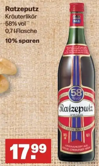 Handelshof Ratzeputz Kräuterlikör 0,7 L Flasche Angebot