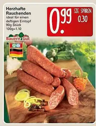 WEZ Herzhafte Rauchenden Angebot