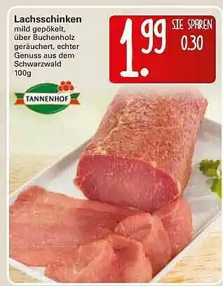 WEZ Lachsschinken Tannenhof Angebot