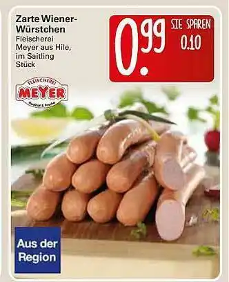 WEZ Zarte Wiener-würstchen Angebot