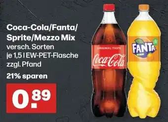 Handelshof Coca-Cola/Fanta/ Sprite/Mezzo Mix 1,5 L Angebot