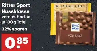 Handelshof Ritter Sport Nussklasse 100 g Tafel Angebot