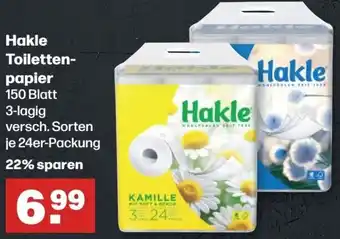 Handelshof Hakle Toilettenpapier 150 Blatt Angebot