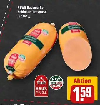 REWE REWE Hausmarke Schinken-Teewurst je 100 g Angebot