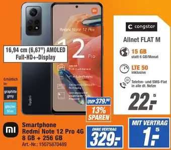 Expert Technomarkt Xiaomi Smartphone Redmi Note 12 Pro 4G 8 GB+ 256 GB Angebot