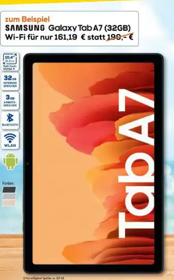 Euronics Samsung Galaxy Tab A7 Wi-Fi Angebot