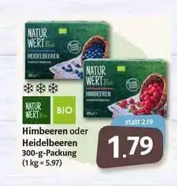 Markant Himbeeren oder Heidelbeeren Angebot