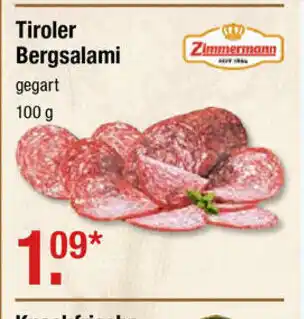 V Markt Tiroler Bergsalami 100g Angebot