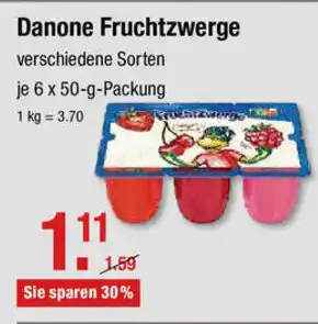 V Markt Danone Fruchtzwerge  6x50g Angebot