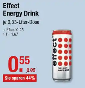 V Markt Effect Energy Drink 0,33L Angebot