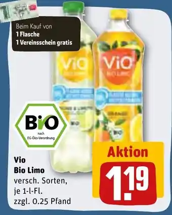 REWE Vio Bio Limo je 1 L Angebot