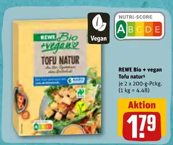 REWE REWE Bio + vegan Tofu naturs je 2*200 g Angebot