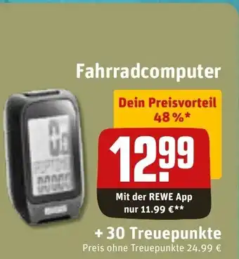 REWE Fahrradcomputer Angebot