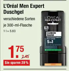 V Markt L'Oréal Men Expert Duschgel 300ml Angebot