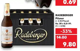 Kaufland Radeberger Pilsner 20 x 0,5 L Angebot