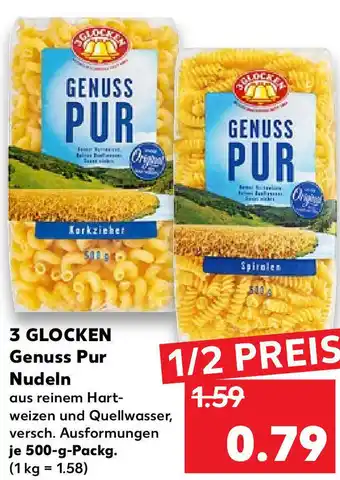 Kaufland 3 Glocken Genuss Pur Nudeln 500g Angebot