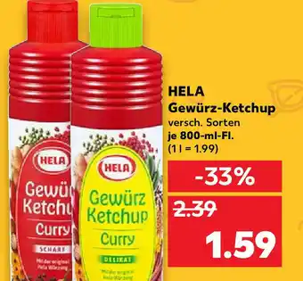 Kaufland Hela Gewürz Ketchup 800 ml Angebot