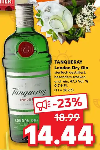 Kaufland Tanqueray London Dry Gin 0,7L Angebot