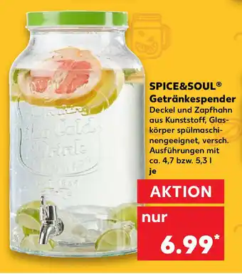 Kaufland Spice & Soul Getränkespender Angebot