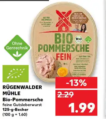 Kaufland Rügenwalder Mühle Bio Pommersche 125g Becher Angebot