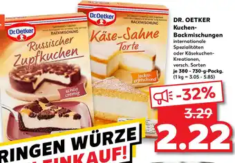 Kaufland Dr. Oetker Kuchen Backmischungen 380-730g Angebot