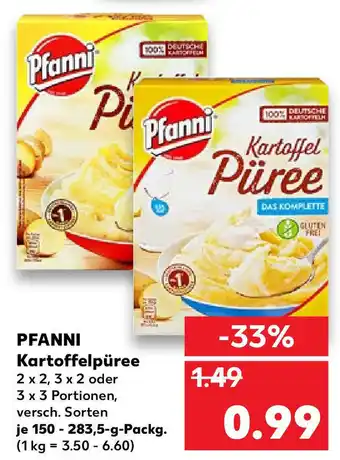 Kaufland Pfanni Kartoffelpüree 150-283,5g Angebot