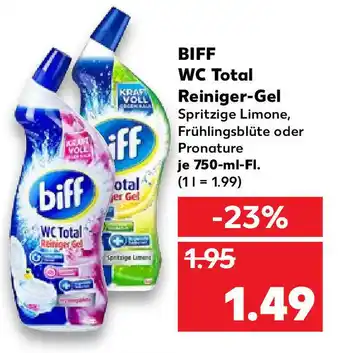 Kaufland Biff WC Total Reiniger Gel 750ml Angebot