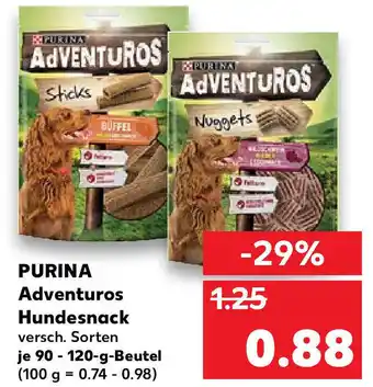 Kaufland Purina Adventuros Hundesnacks 90/120g Beutel Angebot