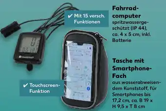 Kaufland Fahrradcomputer oder Tasche mit Smartphone Fach Angebot